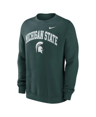 Men's Green Michigan State Spartans Arch Pullover Sweatshirt