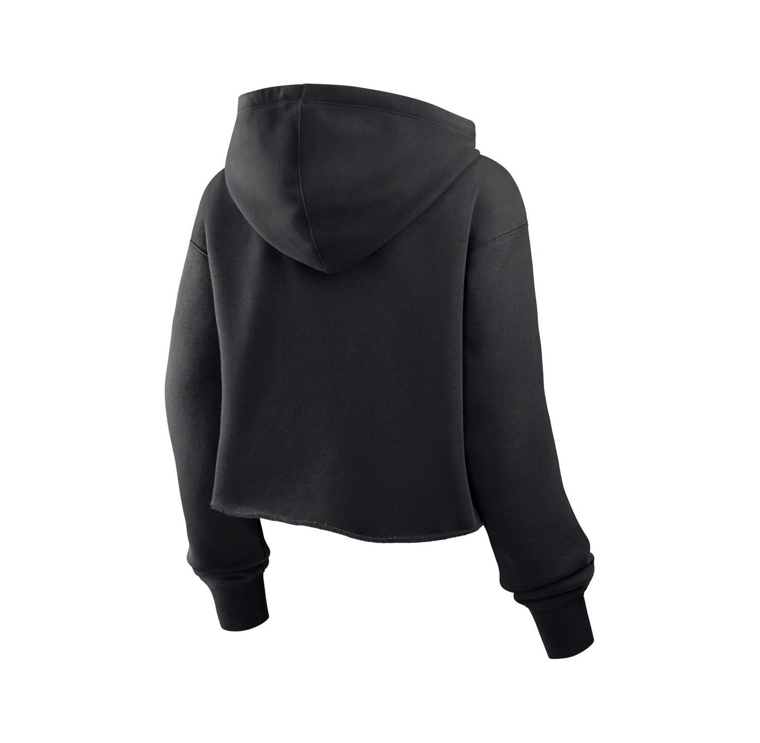 Women's Black Las Vegas Raiders Oversized Hometown Heritage Cropped Hoodie
