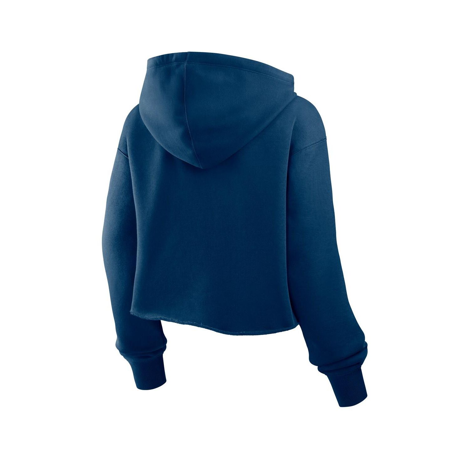 Women's Navy Chicago Bears Oversized Hometown Heritage Cropped Hoodie