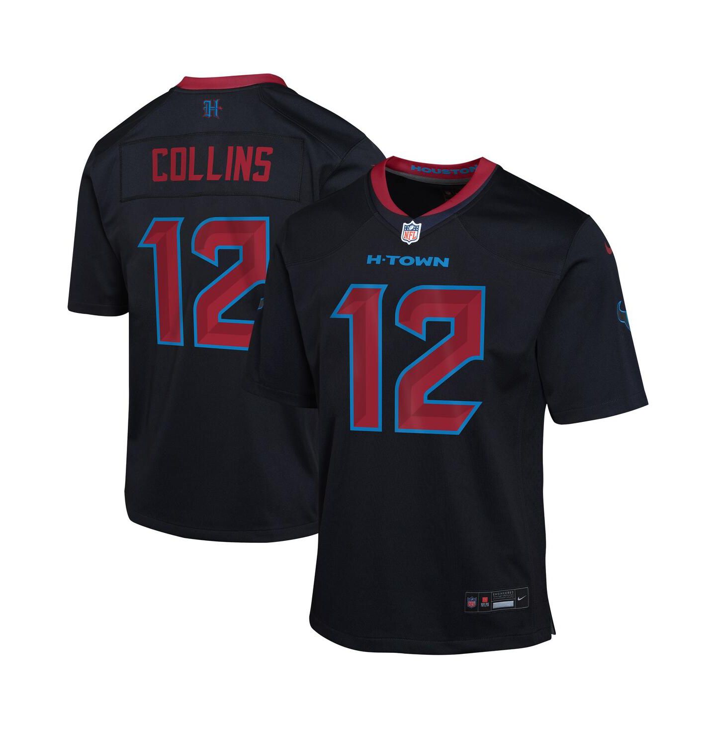 Детское джерси Nike Nico Collins Houston Texans Alternate Game, Navy — фото 1