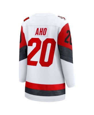 Women's Sebastian Aho White Carolina Hurricanes Away Breakaway Jersey