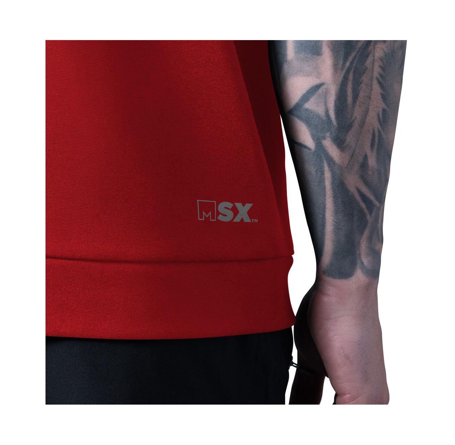 Men's Red Kansas City Chiefs Tri-Blend Rebound Sleeveless Hoodie