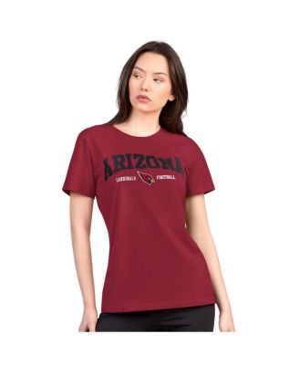 G-III 4Her by Carl Banks - Women's Cardinal Arizona Cardinals Super-Slim Lightweight Winning Crew T-Shirt