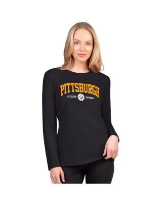 G-III 4Her by Carl Banks - Women's Black Pittsburgh Steelers Best Play Long Sleeve T-Shirt