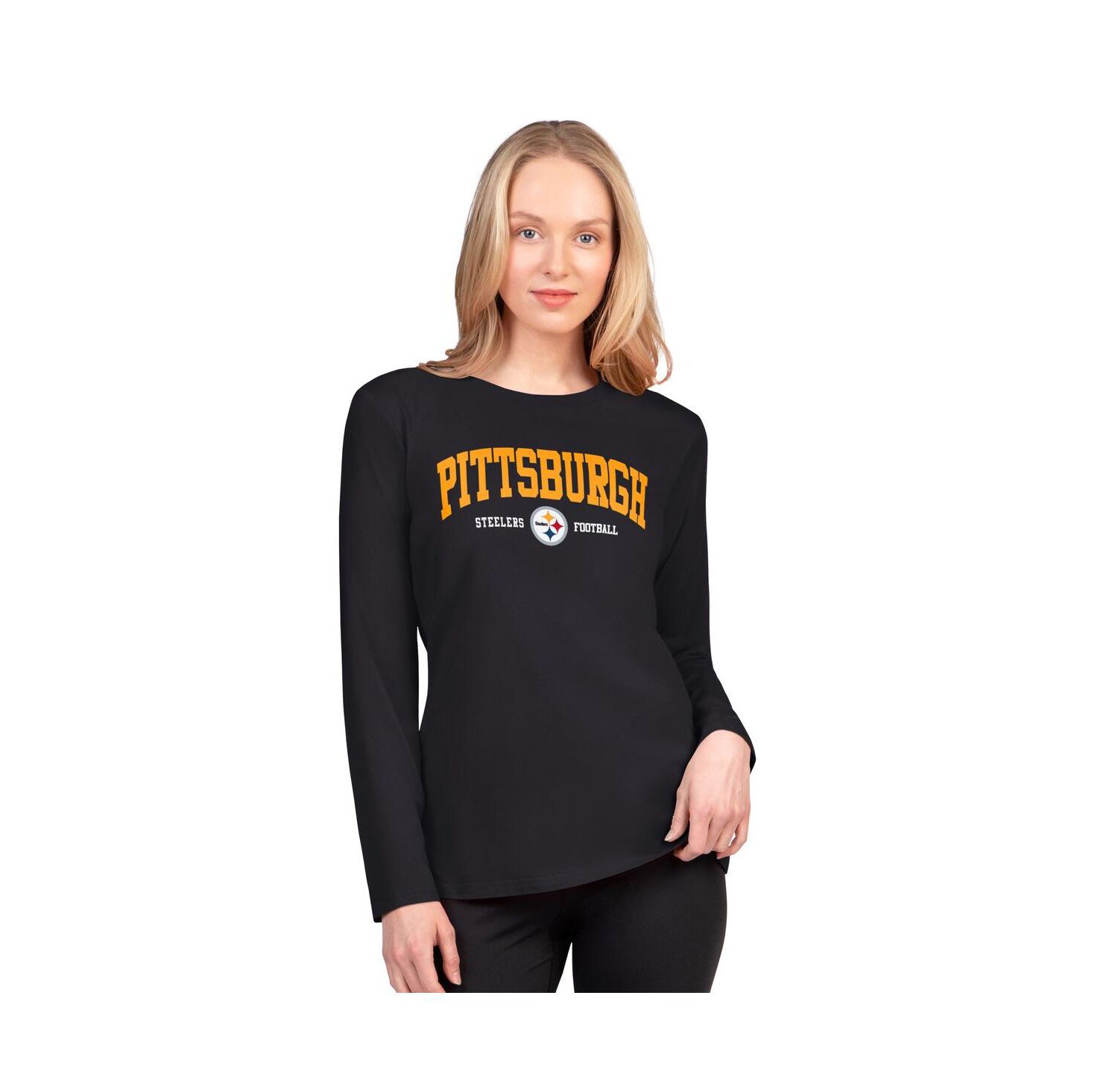 Women's Black Pittsburgh Steelers Best Play Long Sleeve T-Shirt