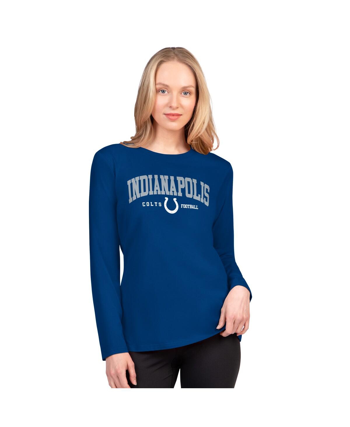 G-iii 4her By Carl Banks Women's Royal Indianapolis Colts Best Play Long Sleeve T-shirt In Blue