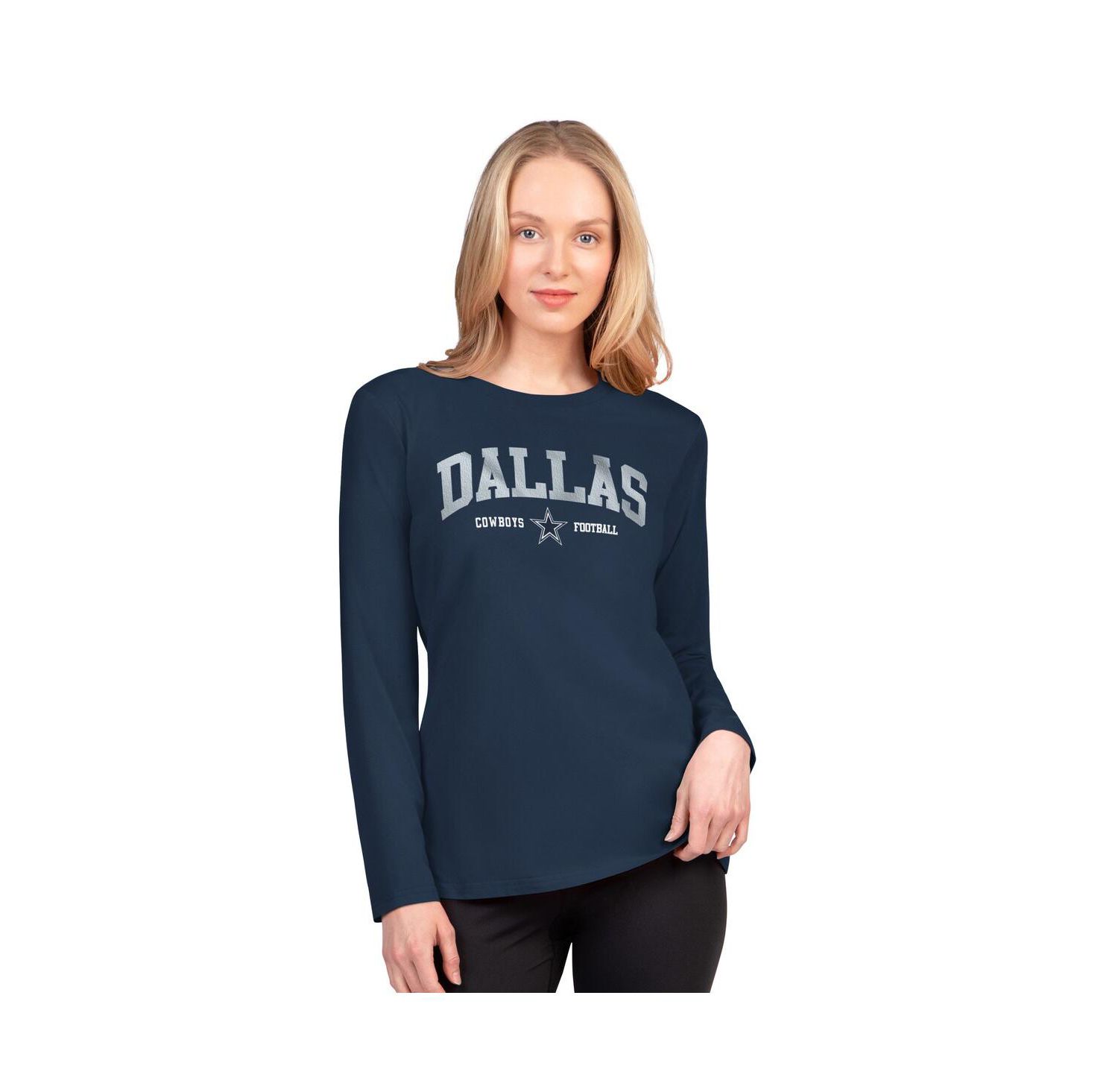 Women's Navy Dallas Cowboys Best Play Long Sleeve T-Shirt