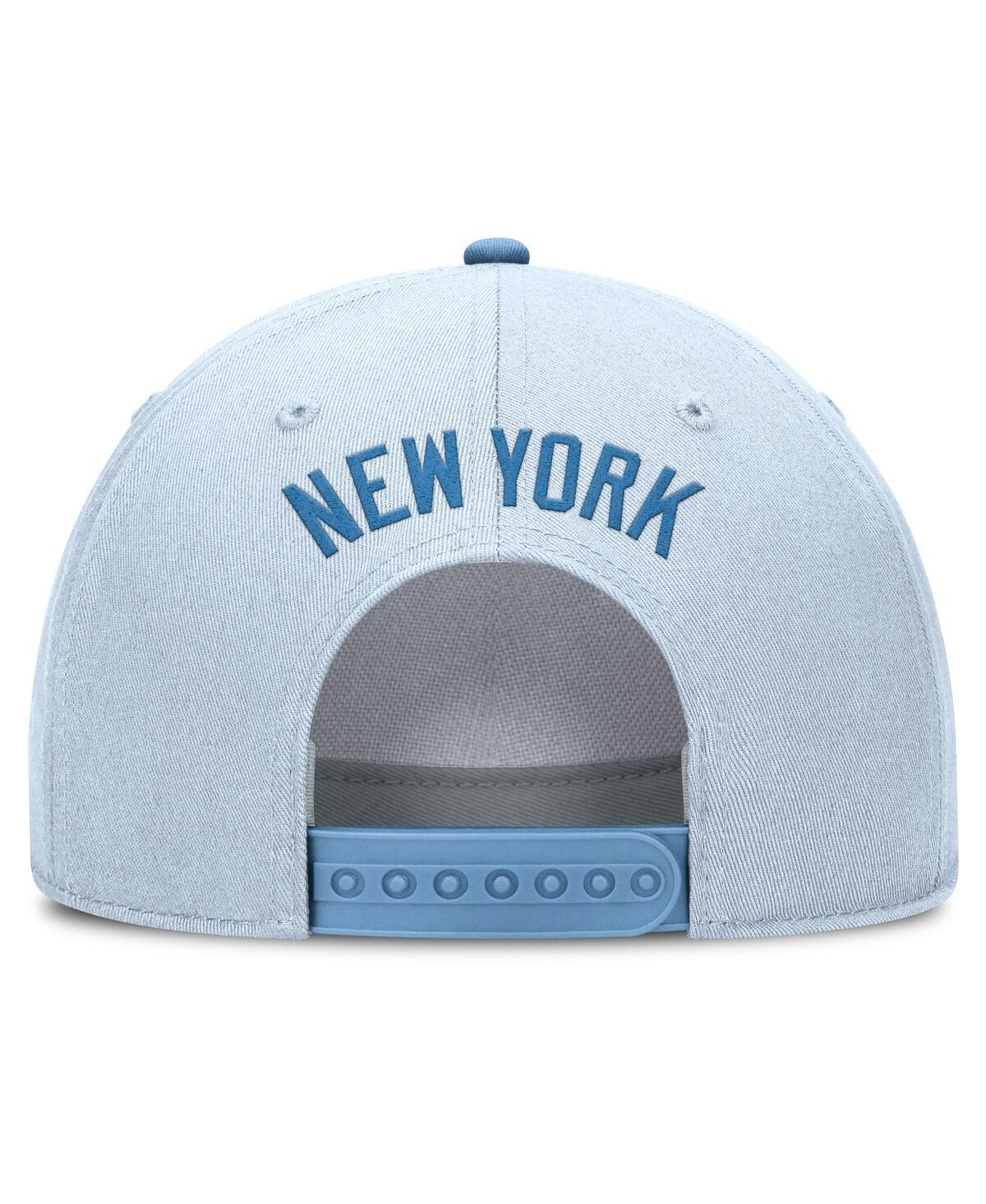 Nike Men's Light Blue New York Yankees Rise Dri-fit Adjustable Hat In Blue