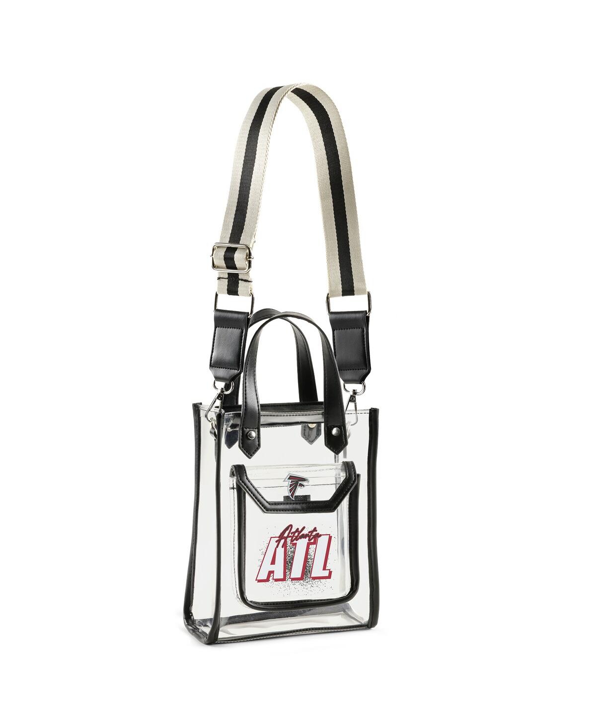 Wear By Erin Andrews Atlanta Falcons Clear Stadium Crossbody Purse With Coin Pouch In Transparent