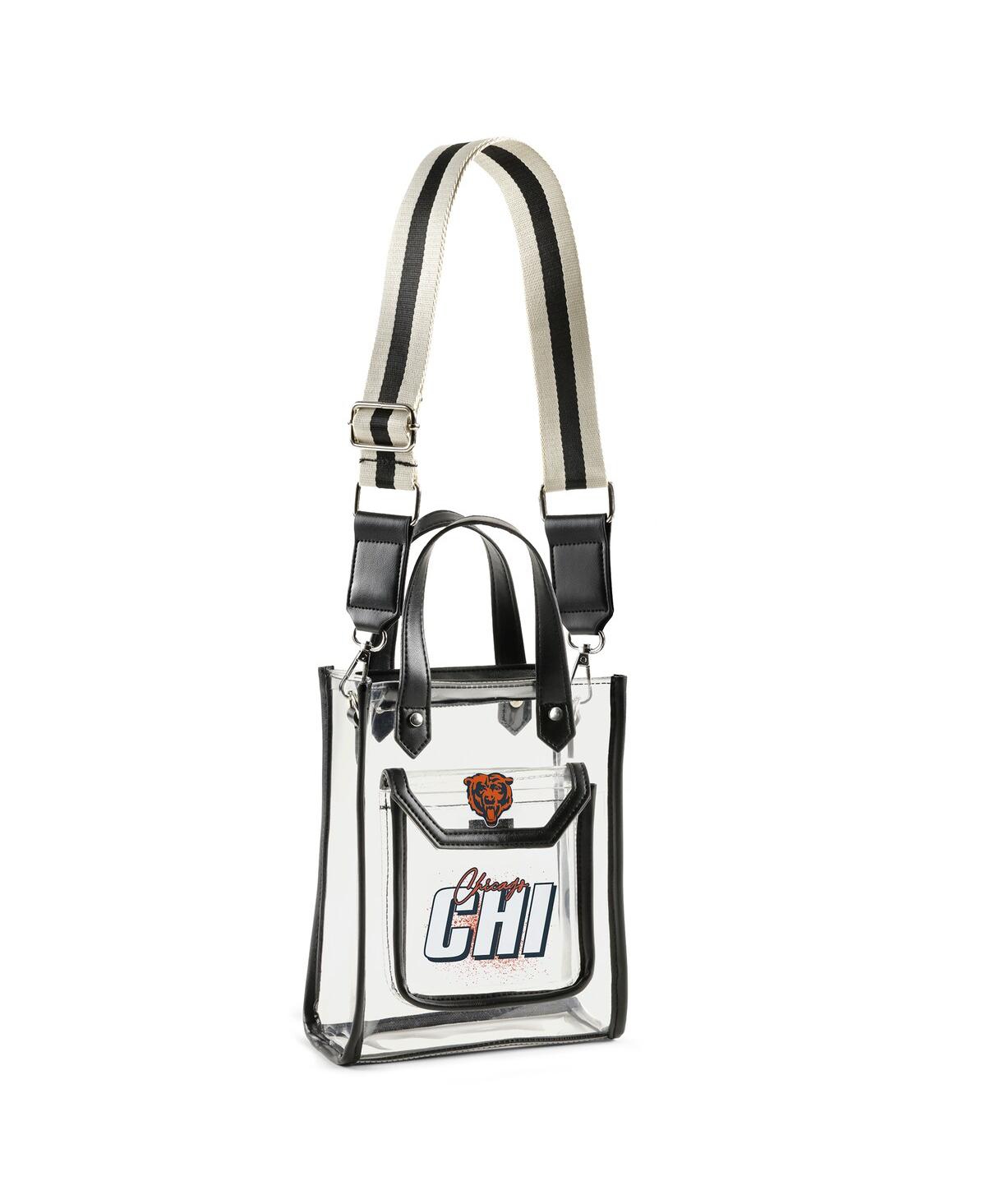 Wear By Erin Andrews Chicago Bears Clear Stadium Crossbody Purse With Coin Pouch In Transparent