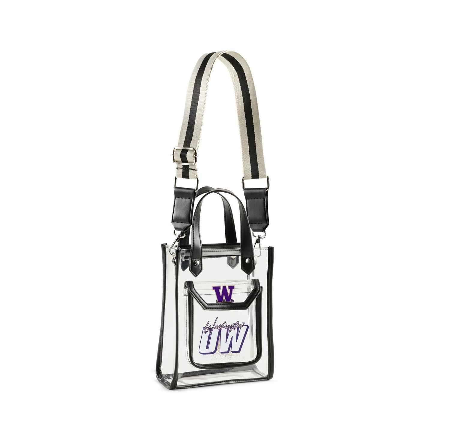 Washington Huskies Clear Stadium Coin Pouch with Crossbody Purse