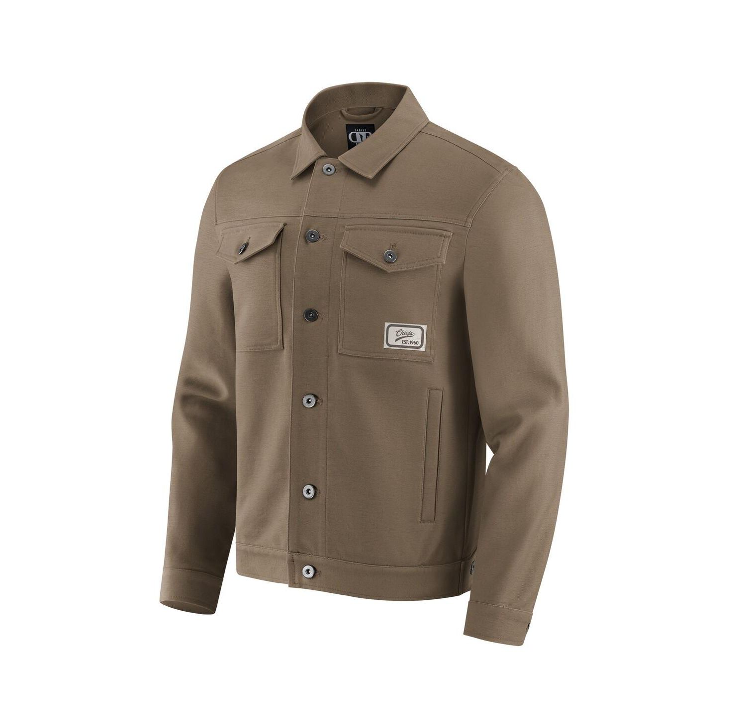 Men's Tan Kansas City Chiefs Trucker Full-Button Jacket