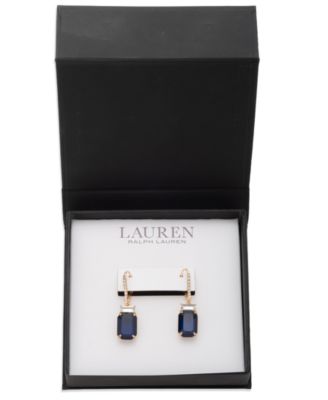 Glass Stone Drop Earrings