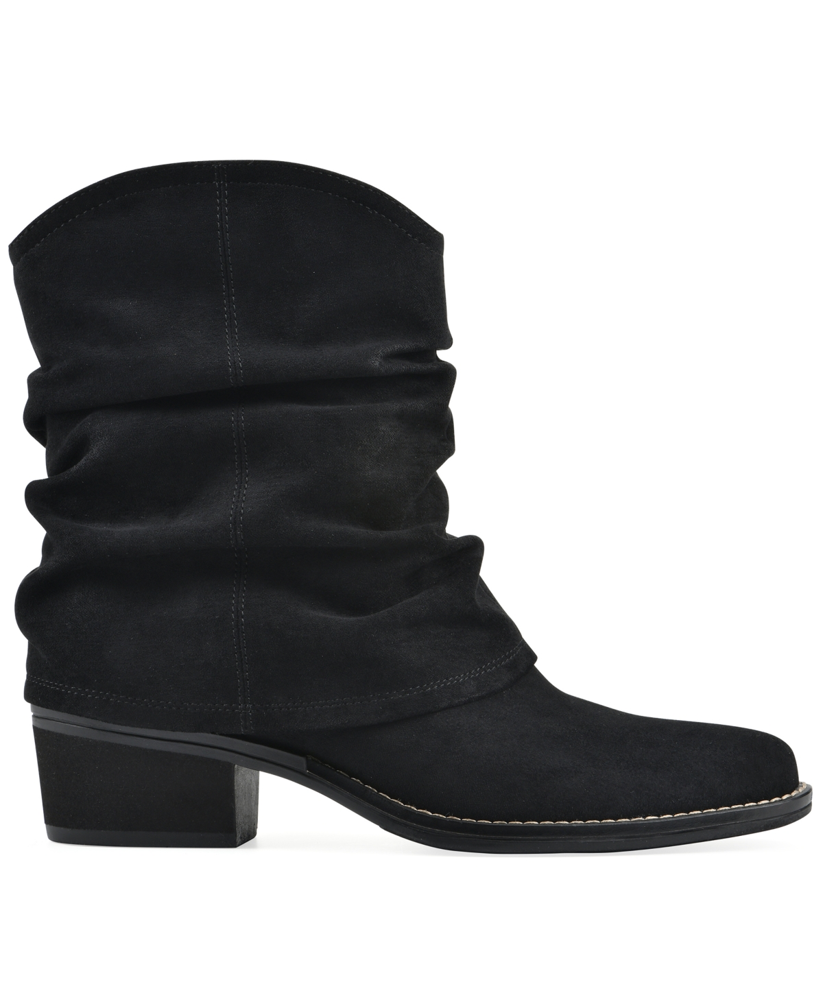White Mountain Women's Alden Mid Calf Western Booties In Black