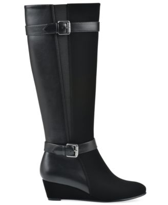Women's Cheers Tall Shaft Wide Calf Wedge Boot