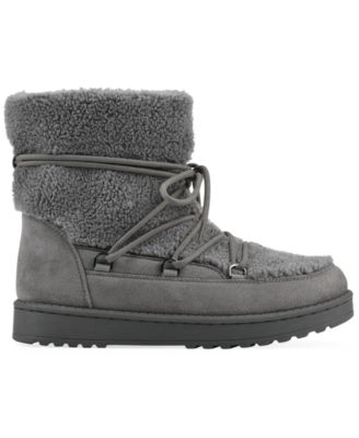 Women's Isador Faux Sherpa Lace-up Boots