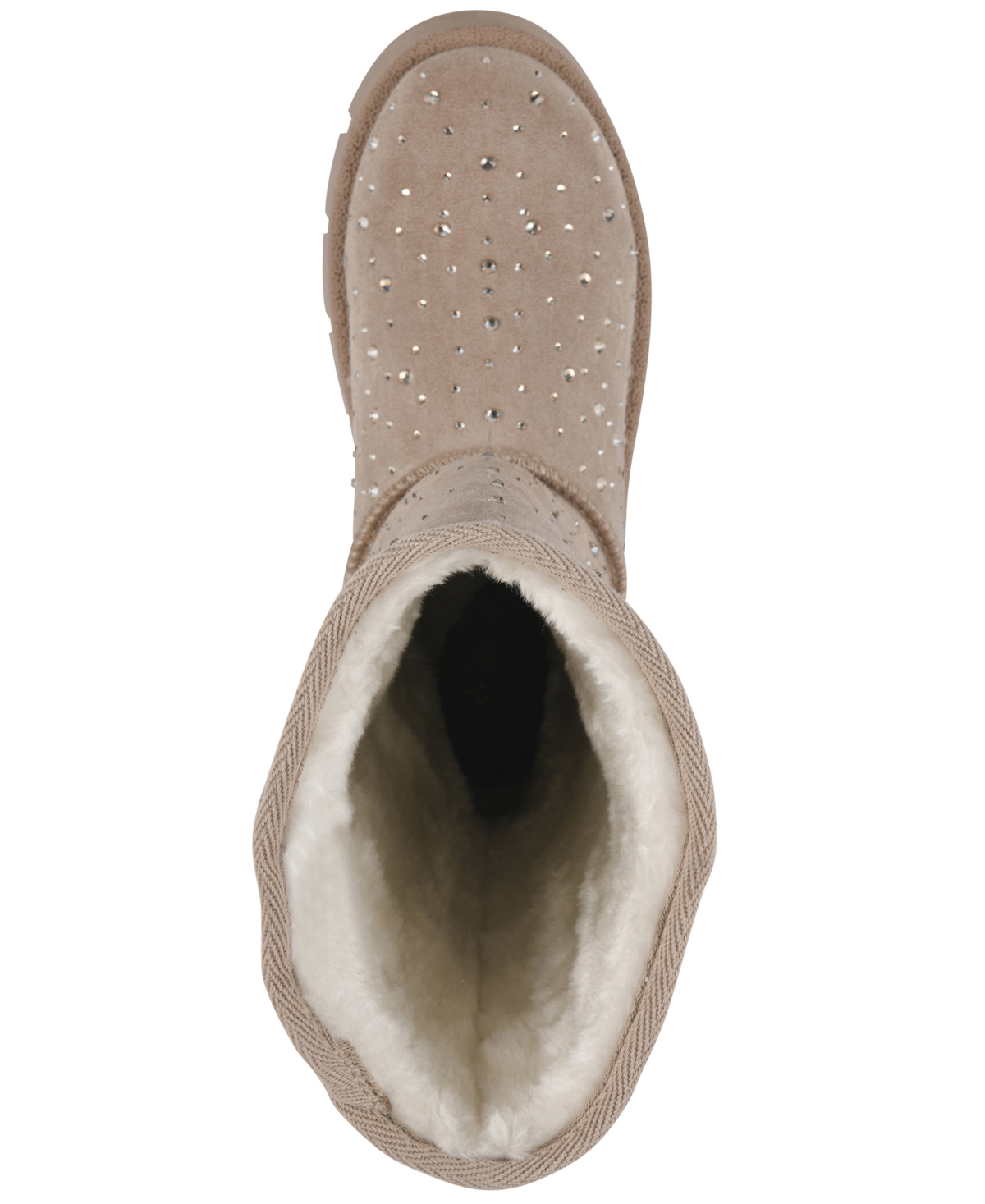 White Mountain Women's Tripp Faux Fur Tall Shaft Boot In Gray