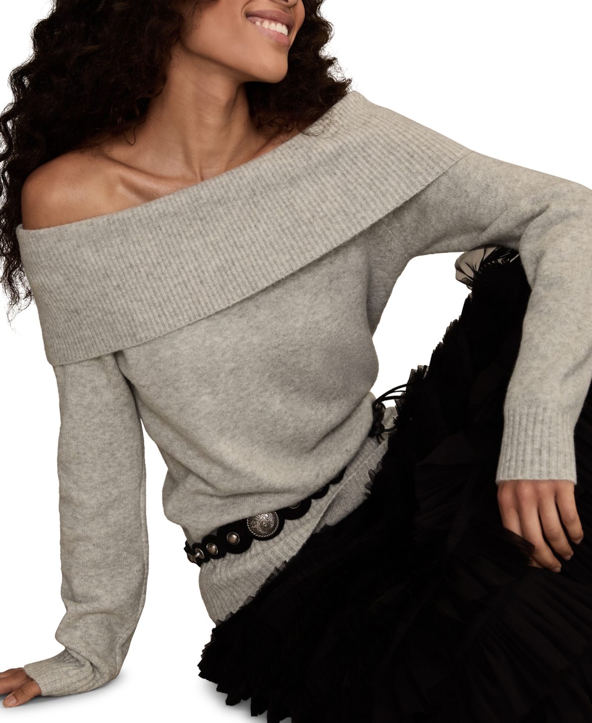 Lucky Brand Women's Cloud Off The Shoulder Pull On Sweater