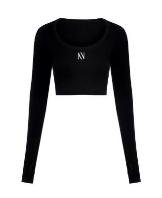 Women's Boat Neck Knit Crop Top