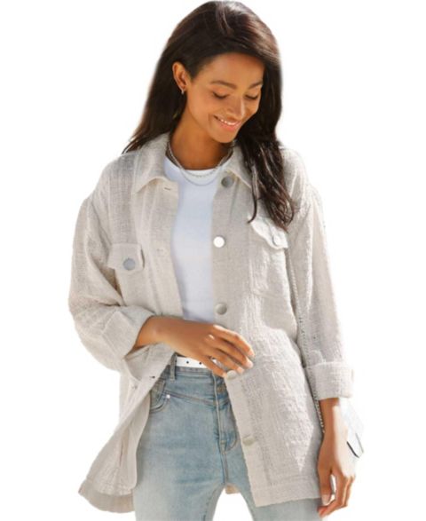 Женские куртки LASCANA Women's Boucle Shirt Jacket