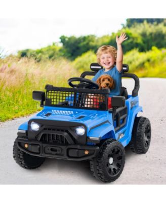 Kids Ride on Car Truck 12V Battery Powered Electric Vehicle w/ Foldable Mirrors
