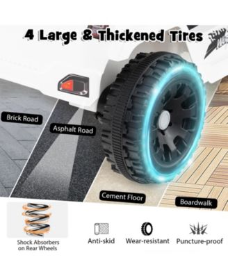 Kids Ride on Car Truck 12V Battery Powered Electric Vehicle w/ Foldable Mirrors