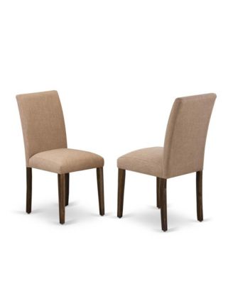 7-Pc Table and Chairs Dining Set Includes 6 Mid Century Chairs with Upholstered Seat and High Back and a Rectangular Kitchen Table