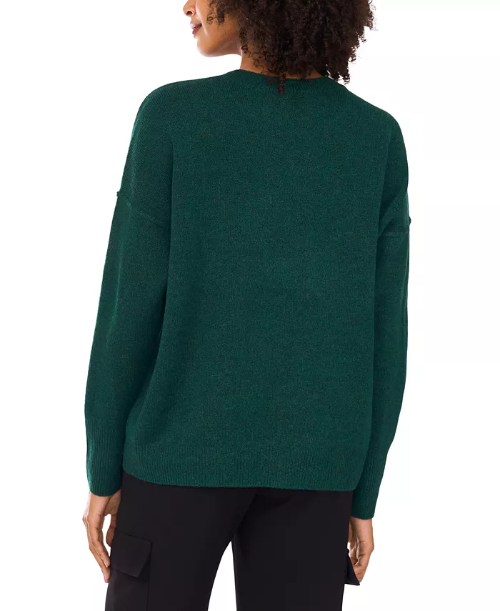 Women's Cozy Crewneck Long-Sleeve Extend-Shoulder Sweater - thumbnail 8