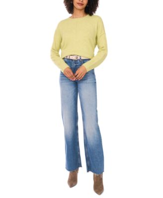 Women's Cozy Crewneck Long-Sleeve Extend-Shoulder Sweater