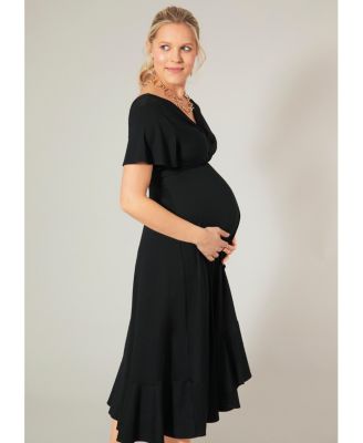 Maternity Waterfall Midi Dress