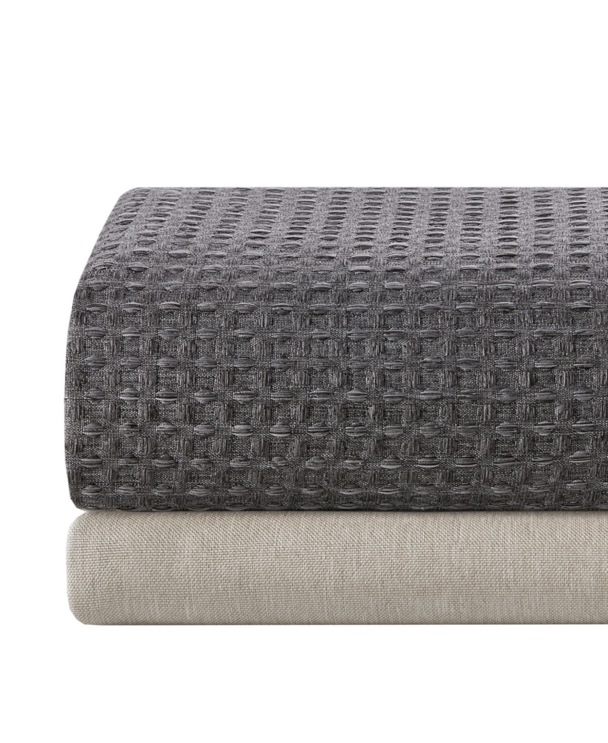 Madison Park Arbor Waffle Shower Curtain, 72" X 72" In Gray