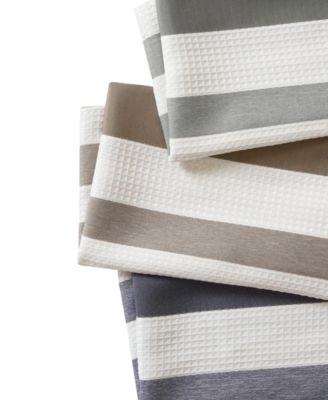 Ariana Ombre Waffle Shower Curtain, 72" x 72"