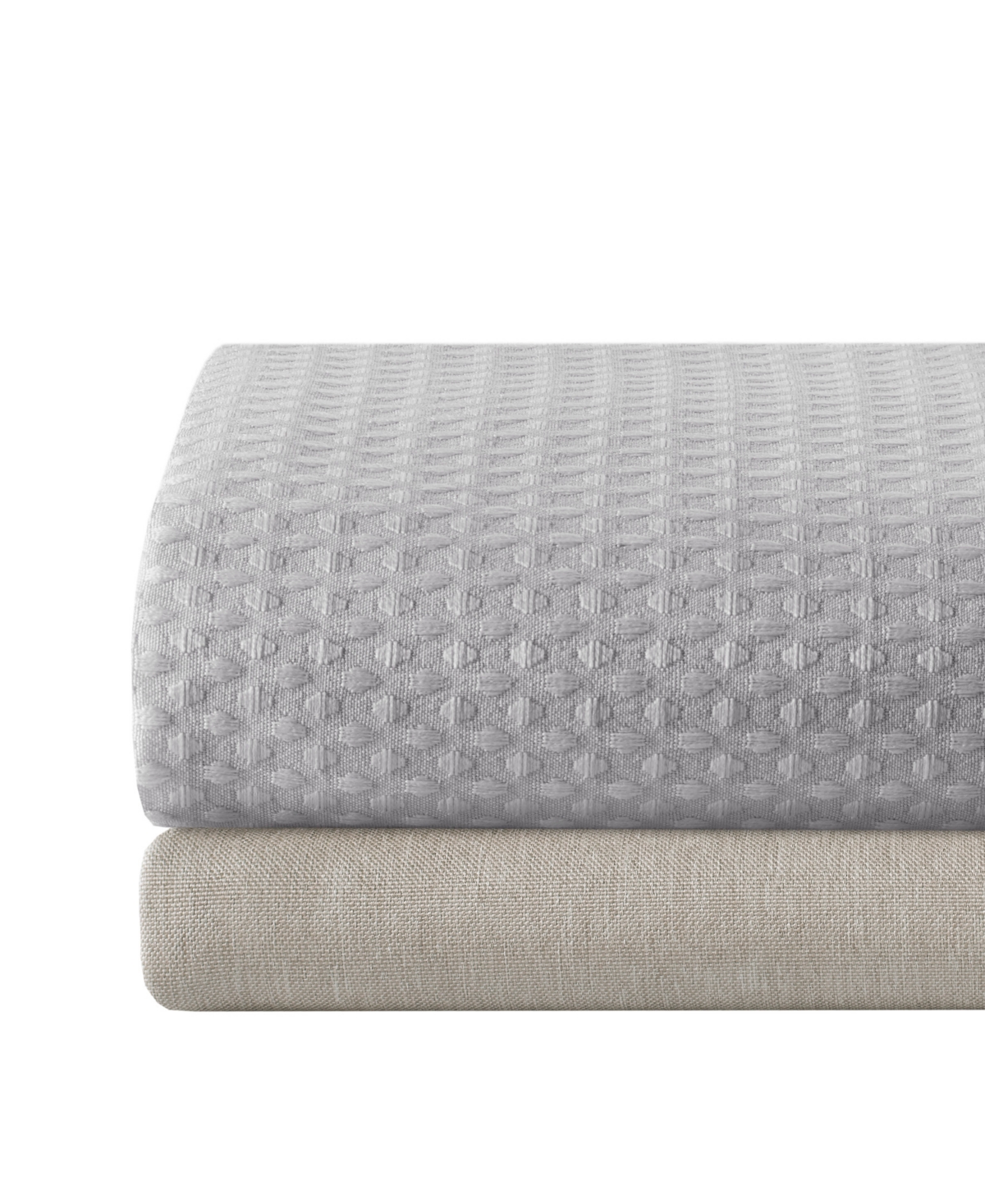 Madison Park Arbor Waffle Shower Curtain, 72" X 72" In Gray