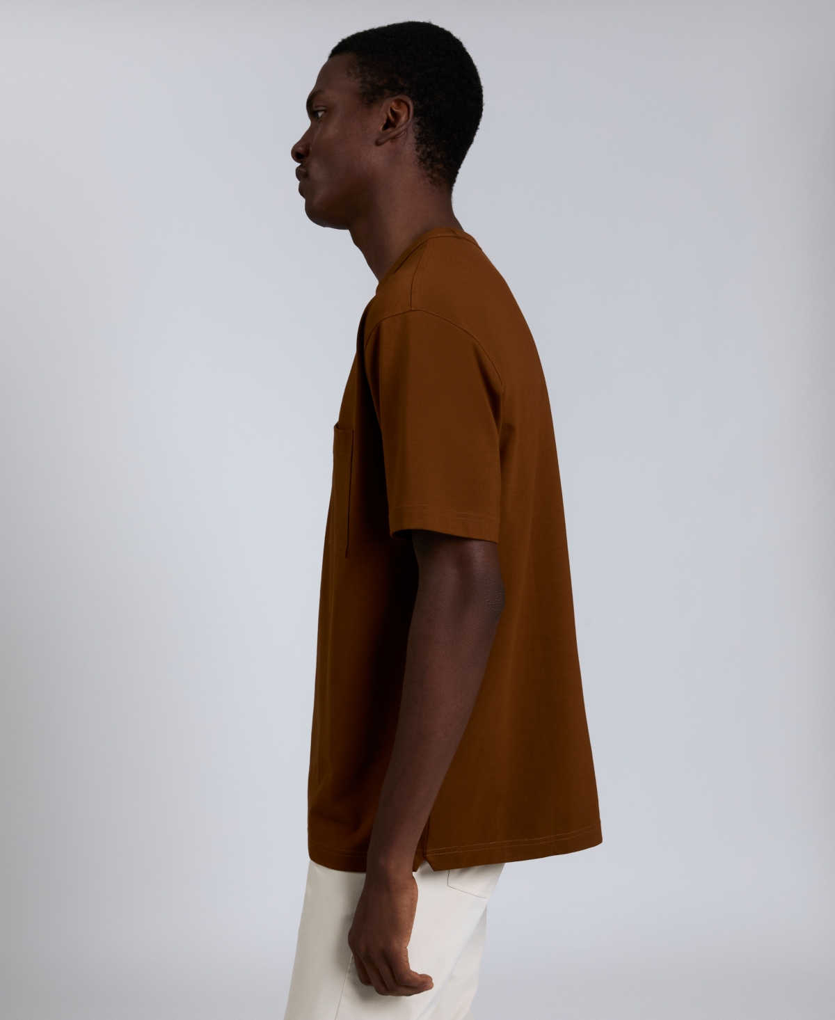 Kenneth Cole Men's Short Sleeve Oversized T-shirt In Brown