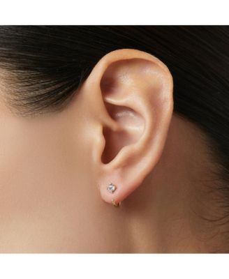 CZ Hoop Earrings - Cassie