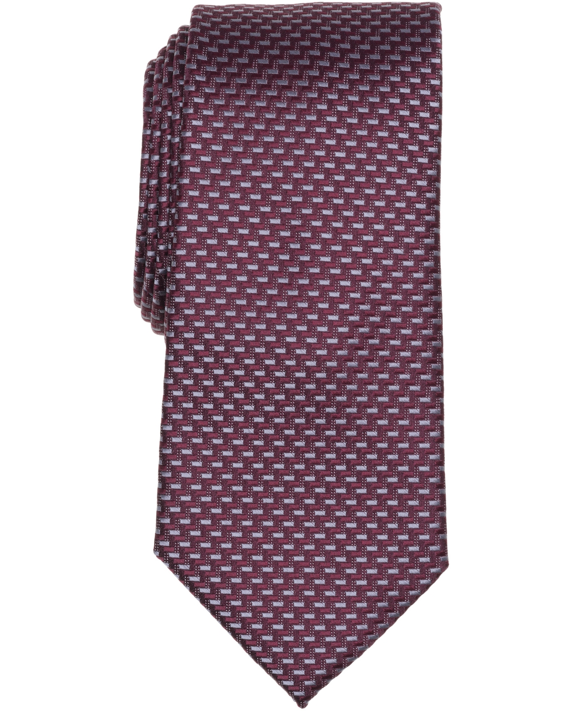 Perry Ellis Portfolio Men's Craven Mini Pattern Classic Fit Tie In Brown