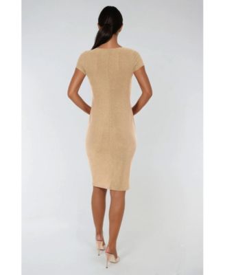 Women's Milan Metallic T-Shirt Midi Dress