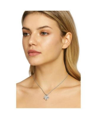 Knot Necklace With Cubic Zirconia Stones
