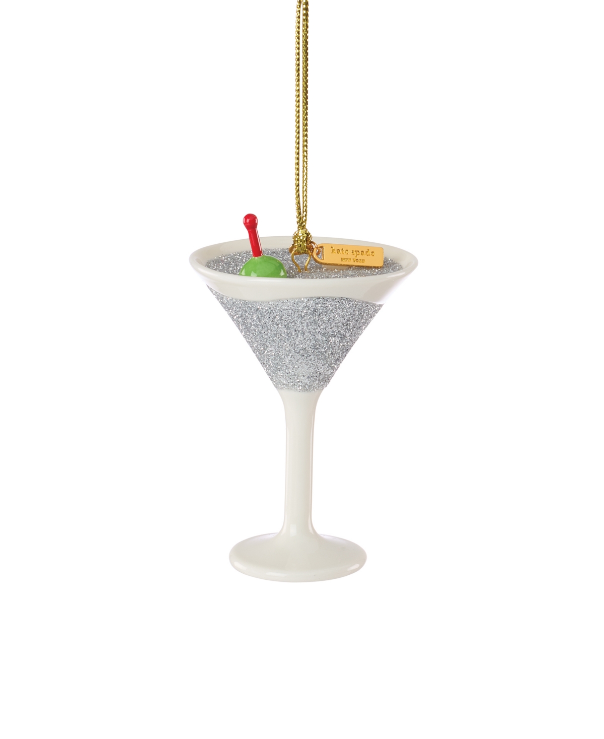 Kate Spade Be Jolly Martini Ornament In Multi