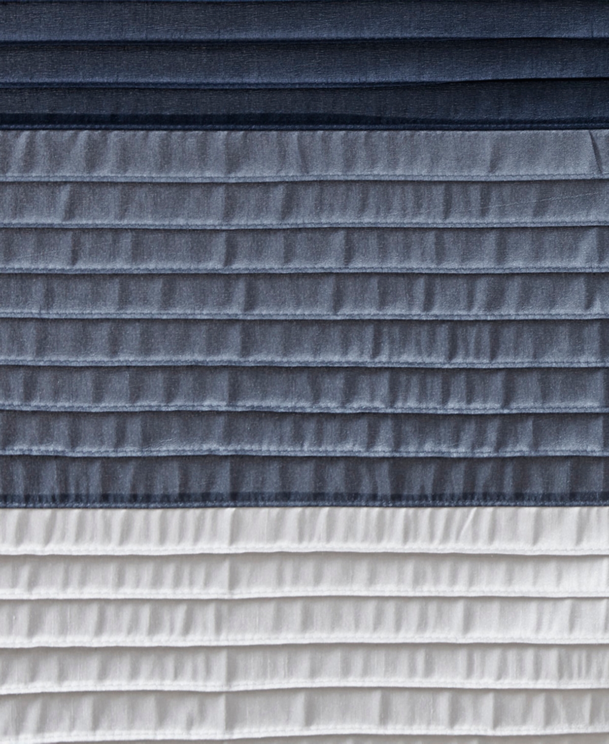 Madison Park Amherst Faux Silk Shower Curtain, 72" X 84" In Blue