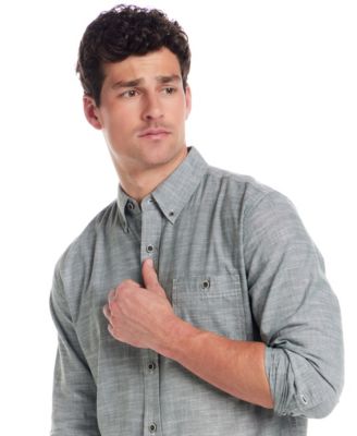 Men's Winter Chambray Solid Shirt