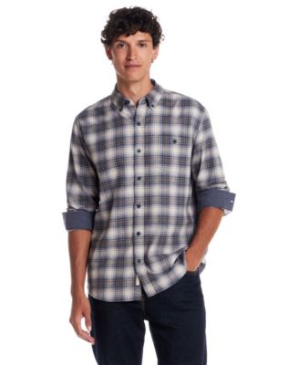 Men's Button Front Flannel Shirt