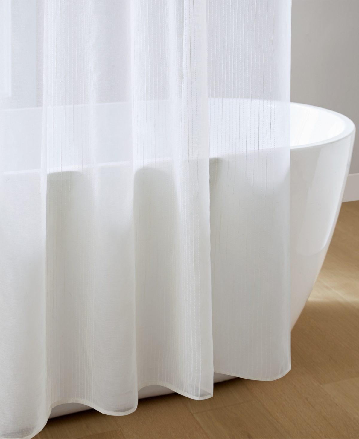 Madison Park Anna Sheer Shower Curtain, 72" X 8 4" In White
