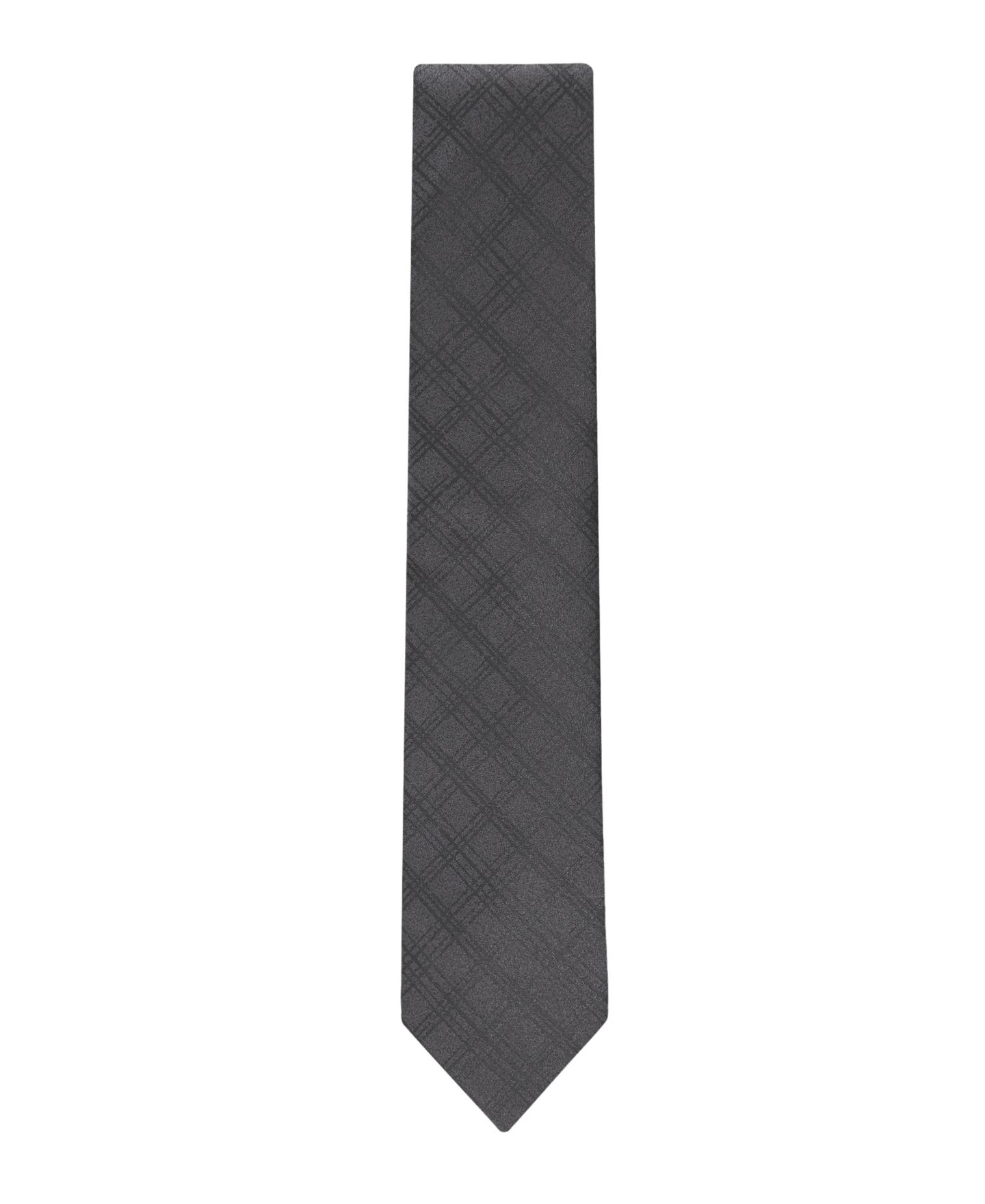 Мужской галстук Calvin Klein Wayne Check Tie, цвет: Тёмный серый — фото 5