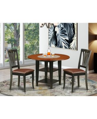 Dining Room Set Black & Cherry