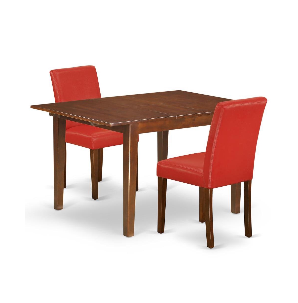 East West Furniture Dining Room Set Mahogany