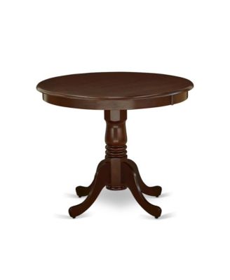 3 Piece Mahogany Faux Leather Modern Dining Table Set