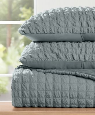 Textured Seersucker Box 3-Pc. Comforter Set, Full/Queen