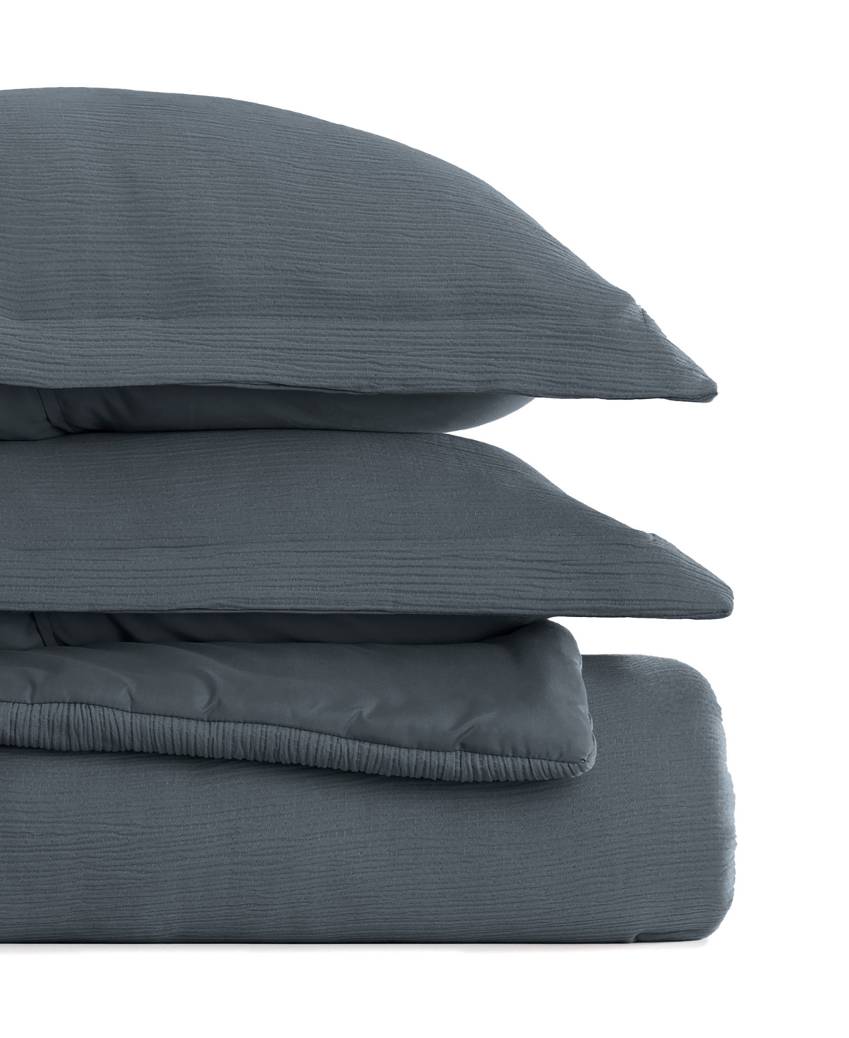 Ienjoy Home Cloud Weave Gauze 3-pc. Comforter Set, Full/queen In Blue