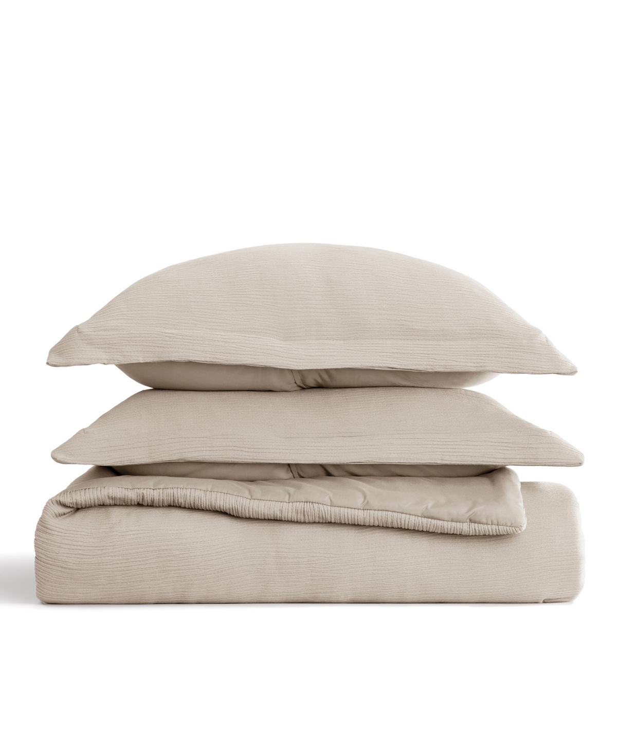 Ienjoy Home Cloud Weave Gauze 3-pc. Comforter Set, Twin/twin Xl In Brown
